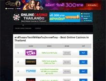 Tablet Screenshot of onlinecasinothailand.com